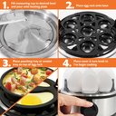Ver imagem 4 de Elite Gourmet Egg Cooker 7 Ovos com Auto Desligamento e Bandeja de Pochar (inox)