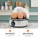 Ver imagem 2 de Elite Gourmet Egg Cooker 7 Ovos com Auto Desligamento e Bandeja de Pochar (inox)