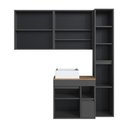 Ver imagem 3 de Conjunto para Banheiro 148cm com 4 Peças Gabinete Suspenso