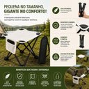 Ver imagem 7 de Banqueta Dobrável Portátil para Camping com Bolsa Branca Kangur