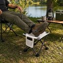 Ver imagem 6 de Banqueta Dobrável Portátil para Camping com Bolsa Branca Kangur