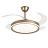 Ventilador Lampada de Teto Retratil Grande Lustre Led 3 em 1 Controle Ajustavel Quarto Casa Recepçao - 1