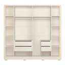 Ver imagem 5 de Guarda-roupa Casal 6 Portas 4 Gavetas com Led Napoli Albatroz