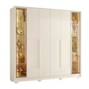 Ver imagem 2 de Guarda-roupa Casal 6 Portas 4 Gavetas com Led Napoli Albatroz