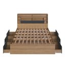 Ver imagem 5 de Cama de Casal Queen com 6 Gavetas Cabeceira com LED Genebra 160cm
