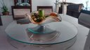 Ver imagem 4 de Prato Giratório de Mesa Decorativo Vidro 8mm Temperado 80cm