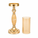 Ver imagem 5 de Castiçal Decorativo Metal Dourado - Corpo Madre-Pérola