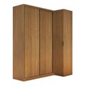 Ver imagem 7 de Guarda Roupa de Canto Porta de Correr 3 Portas Mdf Altezza Clean Belmax:freijó