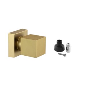 Acabamento Banheiro Quadrado Dourado Fosco Chuveiro Docol