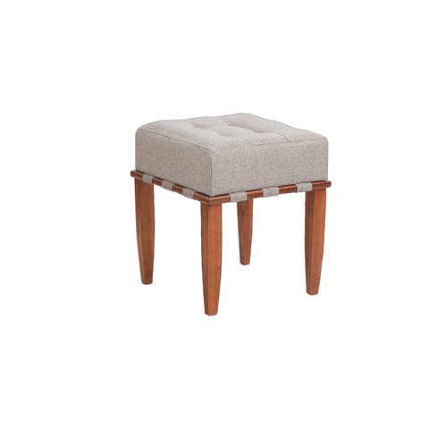 Puff Decorativo Pérola - Tecido Linho Francês
