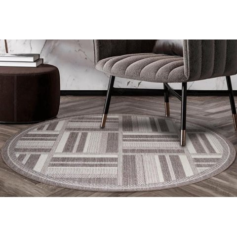 Tapete Redondo Natural Look Deck a 200 cm