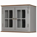 Ver imagem 1 de Aéreo Cozinha 80cm 2 Portas de Vidro Laca Off White