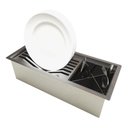 Ver imagem 1 de Escorredor Inox P Pratos Porta Talheres Calha 48cm Çã