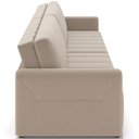 Ver imagem 6 de Sofá Cama Retrátil para Sala de Estar 192cm Porthos M03 Veludo Bege - Lyam Decor