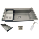 Ver imagem 2 de Cuba Gourmet Quadrada Aço Inox 304 78x45cm com Torneira