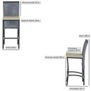 Ver imagem 2 de 6 Banqueta em Alumínio Roma Fendi Corda Náutica Tecido 7