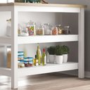 Ver imagem 2 de Bancada Gourmet Ilha Cozinha+ Kit Luz+2 Banq. Ditália Branco