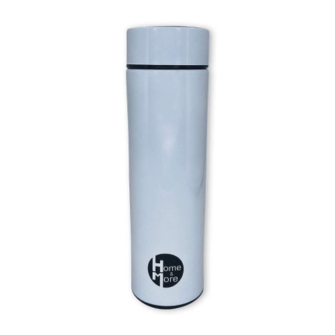 Garrafa Isotérmica em Aço Inox 500ml com Led - Branco