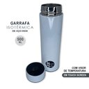 Ver imagem 2 de Garrafa Isotérmica em Aço Inox 500ml com Led - Branco