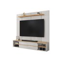 Ver imagem 2 de Painel Suspenso Ursula Tv 70" Nichos Laterais Bali/cedro G18 - Gran Belo