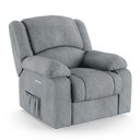 Ver imagem 3 de Poltrona do Papai Reclinável Pietra Elétrica Led Massagem Fh9 Linho Cinza - Mpozenato