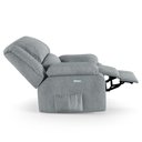 Ver imagem 2 de Poltrona do Papai Reclinável Pietra Elétrica Led Massagem Fh9 Linho Cinza - Mpozenato