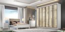 Ver imagem 1 de Guarda Roupa Rizon Glass 6 Portas 8 Gavetas Novo Horizonte Neve