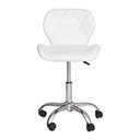 Ver imagem 2 de Cadeira Office Eiffel Slim com estofado de couro sintético Branca