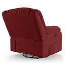 Ver imagem 6 de Poltrona do Papai Reclinável Sala de Cinema Barcelona Glider Manual Giratória Usb Veludo Vermelho G2
