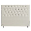 Ver mais imagens de Cabeceira Casal Cama Box 140cm Cristal C16 Bouclê Bege - Mpozenato