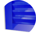 Ver imagem 3 de Porta de Correr Suspensa Veneziana Esq L.25 Azul 210x70 Brimak