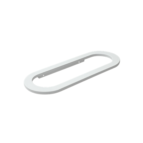 Toalheiro para Banheiro Branco Agata Grego Metal 35cm