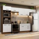 Ver imagem 1 de Armário de Cozinha Completa 350cm Rustic/Branco Agata Madesa 01