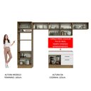 Ver imagem 6 de Armário de Cozinha Completa 350cm Rustic/Branco Agata Madesa 01
