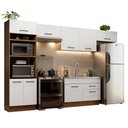 Ver imagem 3 de Armário de Cozinha Completa 350cm Rustic/Branco Agata Madesa 01