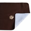 Ver imagem 2 de Kit 4 Pçs Peseira Cama Casal King Impermeável e Almofada Cheia para Pet: Marrom