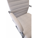 Ver imagem 3 de Cadeira Presidente Esteirinha Florença Relax Couro Pu Nude