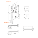 Ver imagem 3 de Fechadura Interna 813/35 Roseta Quadrada Preto Fosco Broca 40mm Stam
