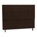 Ver imagem 1 de Cabeceira Casal King Size 195 Cm New Civic Marrom para Cama Box Estofada -