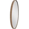 Espelho Oval com Borda em Madeira Natural 60x40 - 3