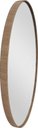 Ver imagem 3 de Espelho Oval com Borda em Madeira Natural 60x40