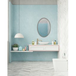 Espelho Oval com Borda em Madeira Natural 60x40 - 6