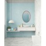 Espelho Oval com Borda em Madeira Natural 60x40 - 6
