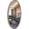 Espelho Oval com Borda em Madeira Natural 60x40 - 2