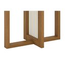 Ver imagem 5 de Conjunto: Mesa Sala Jantar Natali C/ Tampo Madeirado C/ Vidro Curvo 160x90cm e 6 Cadeiras Bella