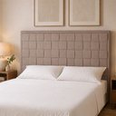 Ver imagem 1 de Cabeceira para Cama Box Queen 160cm Arquelis Veludo Nobre Avelã - Sallar Home