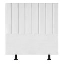 Ver imagem 1 de Cabeceira Estofada Cama Box Solteiro 90 Cm Alice Corino Cor:branco