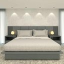 Ver imagem 4 de Cama King sob Medida Cz 201cmx208cm 100% Mdf Casa Lar Cor:cinza Sagrado