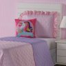 Kit Cobre Leito + Cortina Unicórnio Rosa Dupla Face Solteiro 04 Peças - 3