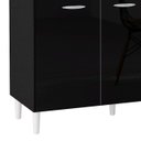 Ver imagem 5 de Armário de Cozinha Cp01 com Pia Inox Classic P11 Preto - Mpozenato